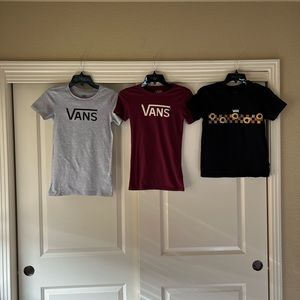 Lot of XS womens Vans fitted T-Shirts